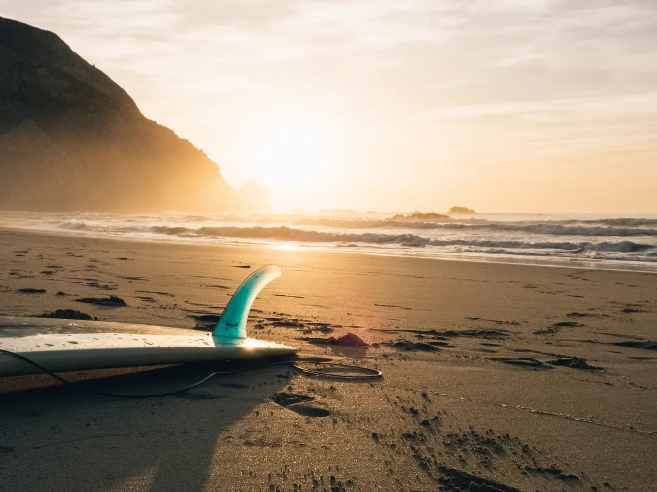 Hydrofoil Board on a beach